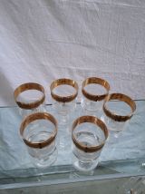 verre dorure luxe  1970 