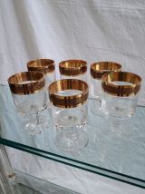 verre dorure luxe  1970 