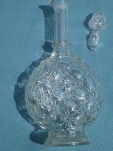 carafe  ancienne  en  verre , vintage