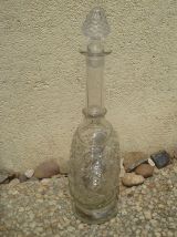 carafe  ancienne  en  verre , vintage