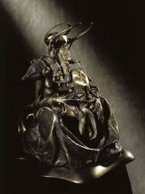 Statue en poussière de bronze : "Faust"  de Sandrine Gestin