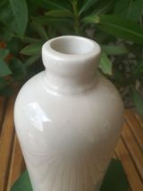 bouteille en grès vernissé blanc-Faïencerie de DIGOIN