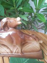 Céramique Art déco LEMANCEAU- biche et cerf-