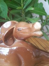 Céramique Art déco LEMANCEAU- biche et cerf-