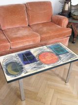 Table basse design vintage céramique Juliette Belarti