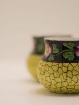 Service à crème en faux Sèvres art déco