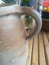cruche en terre cuite à anse- art populaire-poterie