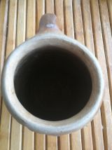 cruche en terre cuite à anse- art populaire-poterie