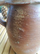 cruche en terre cuite à anse- art populaire-poterie