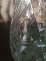 lot 2 vases à jacinthes verre blanc- Art déco