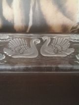 Plat à cake décor de cygne- vintage-plat à gateaux