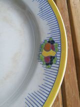 Boch la Louvière - plat - art déco - vintage