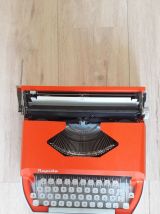 Machine à écrire vintage Orange