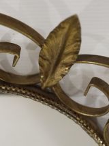 Miroir feuilles doré