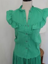 Ensemble Jupon et Haut Vintage 70'S Fabriqué en France 