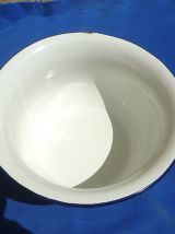 pot de chambre acier émaillé,vintage 