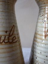 Huilier et vinaigrier en grès
