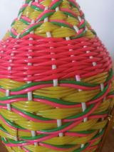 bouteille scoubidou et laiton