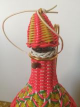 bouteille scoubidou et laiton