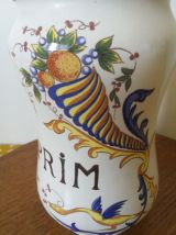 Pot apothicaire Faïence de St Clément- vintage