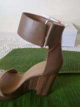 sandales compensées cuir et bois See By CHLOE