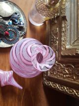 Flacon parfum verre Murano / Venise rose