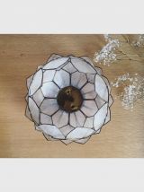 Applique lotus en pétales de nacre