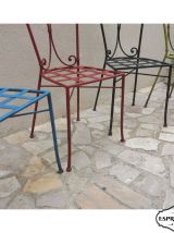Chaises en fer