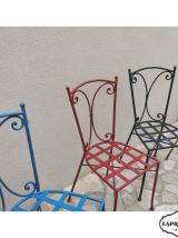Chaises en fer