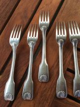Lot 5 fourchettes de la marque Havilland made in France