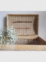 Petite malle en osier 