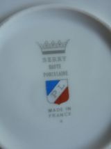 4 assiettes a compartiments porcelaine Berry fleurs