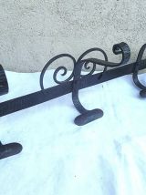 patère  ancienne  en fer  forgé, vintage