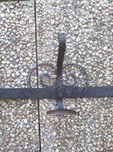 patère  ancienne  en fer  forgé, vintage