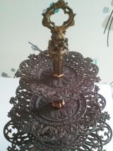 serviteur présentoir gâteau plat