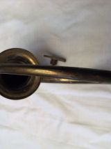 Ancien Klaxon voiture vélo à poire en cuivre