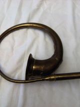 Ancien Klaxon voiture vélo à poire en cuivre