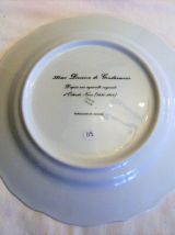 Assiette porcelaine de limoge bicentenaire hondsch