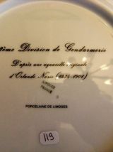 Assiette porcelaine de limoge bicentenaire hondsch