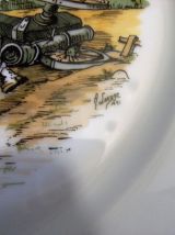 Assiette porcelaine de limoge bicentenaire hondsch