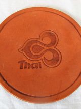4-dessous-de-verre cuir Air Thaï