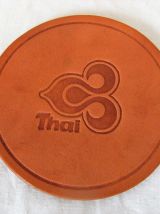 4-dessous-de-verre cuir Air Thaï