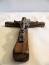 Croix crucifix en bois jésus vintage