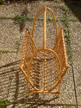 porte  revue  en bambou , vintage