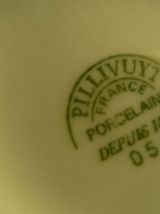 Pots porcelaine conf Pillivuyt Apilco fraise abricot cerises