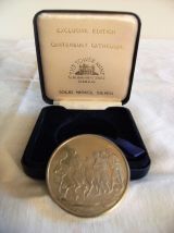 Médaille cathédrale Canterburry nickel argent