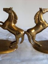 Presse papier livre en bronze/régule doré cheval