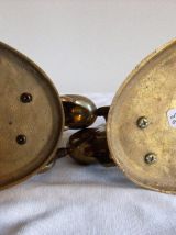 Presse papier livre en bronze/régule doré cheval