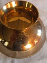 Bonbonnière laiton peinture émail fait main