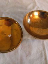 Bonbonnière laiton peinture émail fait main